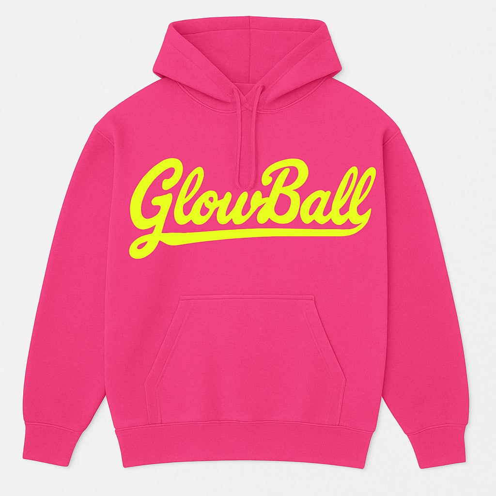 GLOWBALL HOODIE - NEON PINK